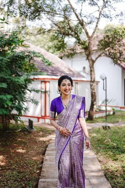 Elegance in Silk Embracing Beauty with Sarees and Silver Jewelry in Surat