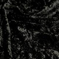 Elegant Black Marble Crush Velvet Fabric 1 Meter  in Surat