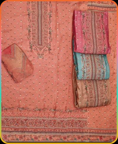 Elegant Muslin Simmer Digital Printed Suit Manufacturers in Surat