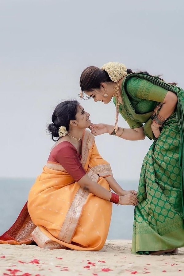 Emerald Green Banarasi Soft Silk Saree with Gold Zari Buttas and Rich Gold Zari Border  in Surat