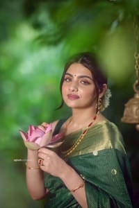 Emerald Green Banarasi Soft Silk Saree with Tiny Gold Zari Buttis and Shimmering Gold Pallu  in Surat