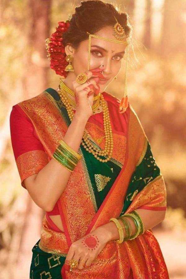Enchanting Soft Banarasi Silk Saree with Golden Flower and Fancy Design  in Surat
