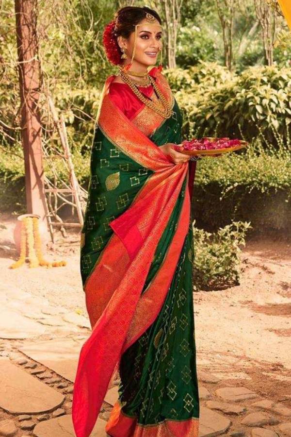 Enchanting Soft Banarasi Silk Saree with Golden Flower and Fancy Design  in Surat