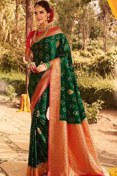 Enchanting Soft Banarasi Silk Saree with Golden Flower and Fancy Design Manufacturers in Surat