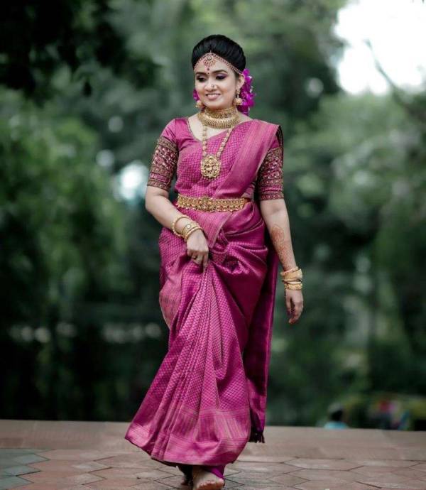 Exquisite Allover Golden Zari Weaving Design Saree  in Surat