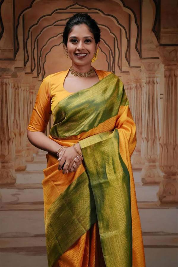 Exquisite Elegance Sarees Adorned with Heavy Brocade and Gold Zari Work  in Surat