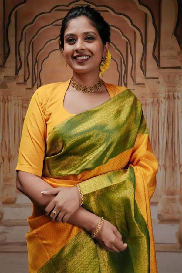 Exquisite Elegance Sarees Adorned with Heavy Brocade and Gold Zari Work  in Surat