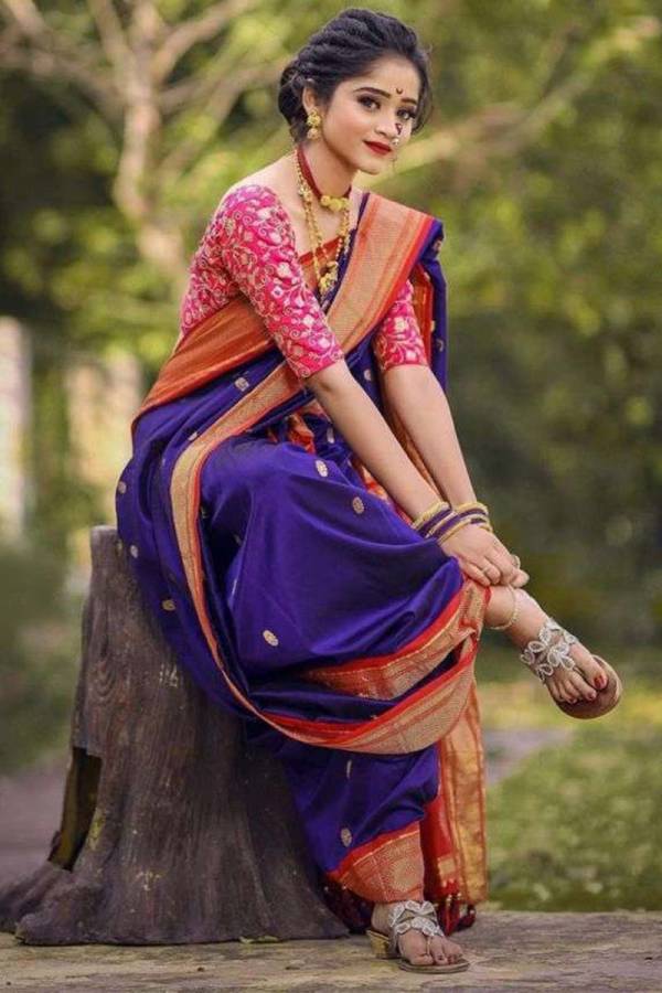 Exquisite Paithani Elegance in Heavy Pallu and Multi Color Threads  in Surat