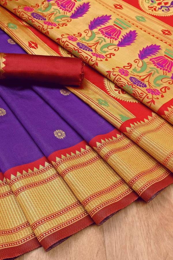 Exquisite Paithani Elegance in Heavy Pallu and Multi Color Threads  in Surat