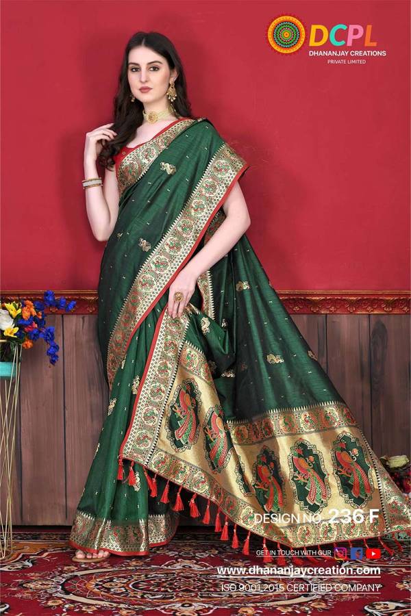 Exquisite Paithani Multi Color Saree with Mina Thread Pallu and Mina Zari Butti Body  in Surat