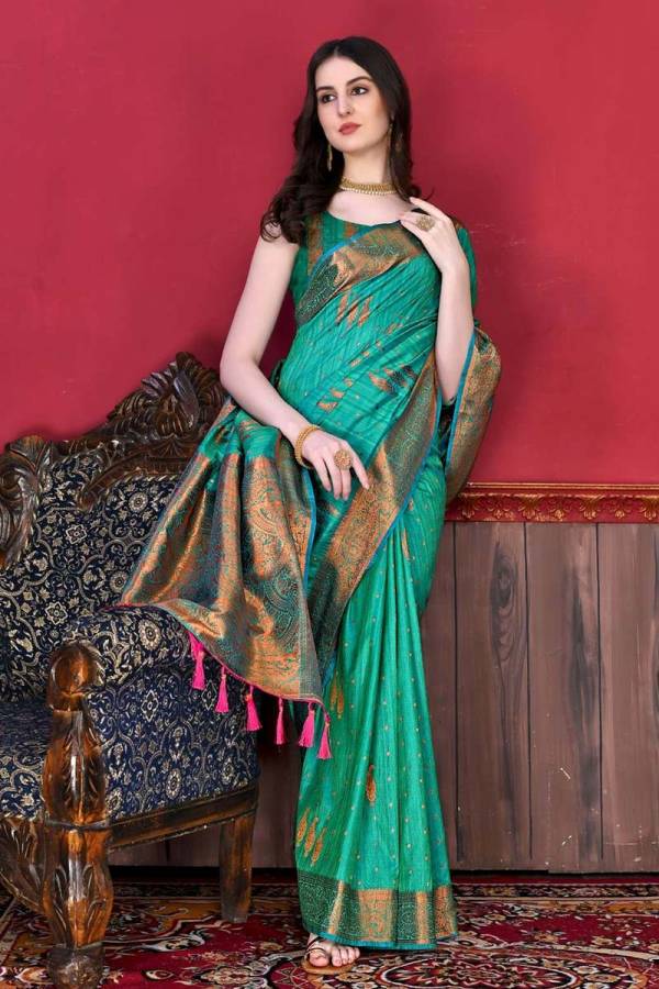 Exquisite Premium Soft Silk Saree with Copper Zari Weaving  in Surat