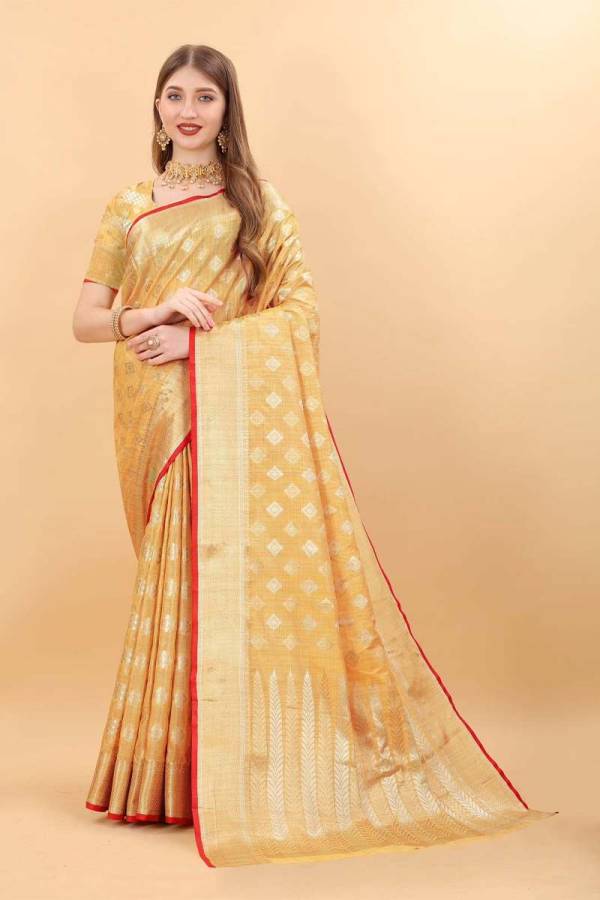 Exquisite Silk Saree with Zari Weaving and Beautiful Motifs  in Surat