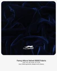 Fancy Micro Velvet 9000 Fabric GSM 150 to 180 Width 44 Inch and 58 Inch for Kurtis Blazers Garments  in Surat