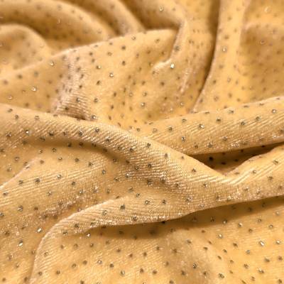 Gold Sparkle Velvet Fabric – 7.65 Meter Manufacturers in Churachandpur