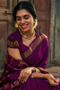 Gold Zari Butti Banarasi Soft Silk Saree with Striped Zari Pallu in Five Deep Shades  in Surat