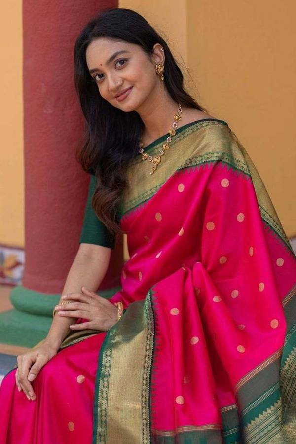 Golden Buta Design Rich Pallu and Heavy Border Zari Work Luxury and Tradition  in Surat