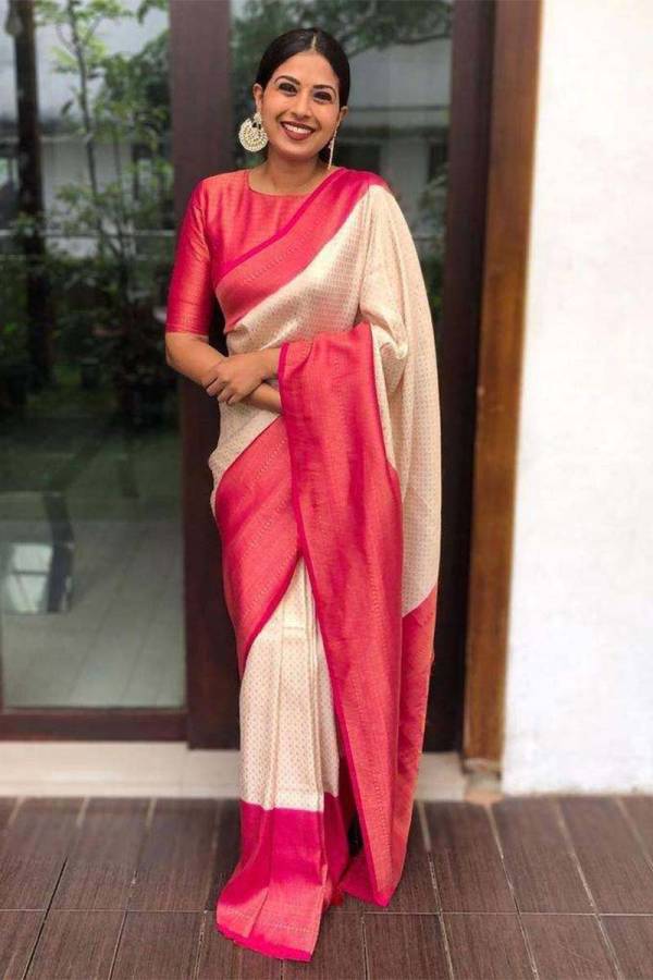 Golden Elegance Rich Pallu Saree with Allover Heavy Border Zari Weaving  in Surat