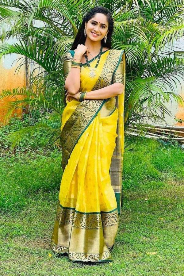 Golden Opulence: Allover Butta Design Saree with Heavy Zari Weaving  in Surat