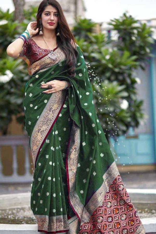 Golden Peacock Elegance Patola Soft Silk Saree with Intricate Pallu Design  in Surat