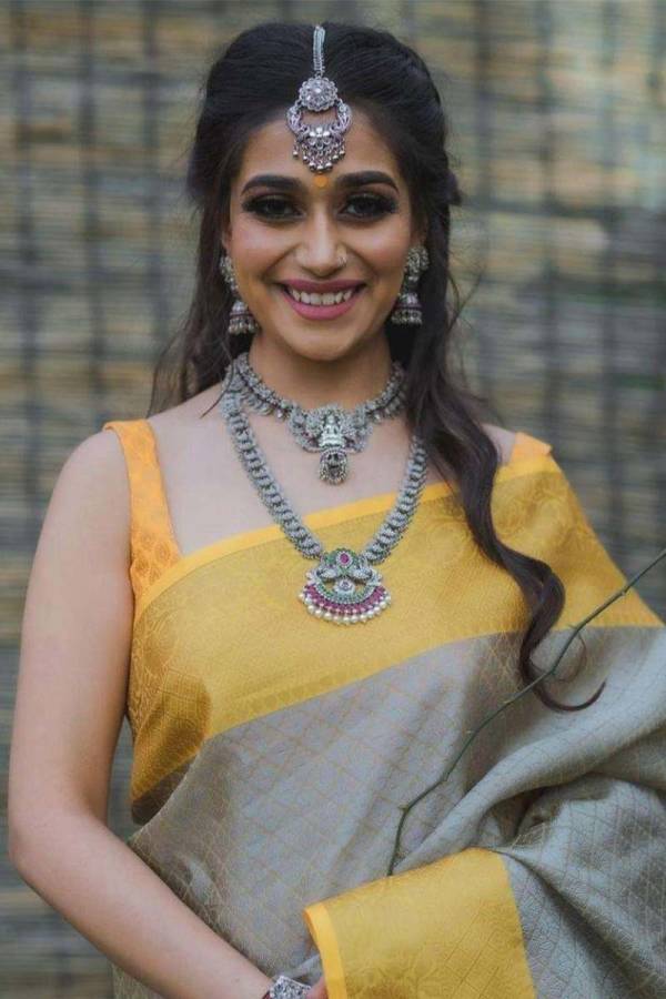 Golden Rich Pallu with Allover Golden Box Design Saree  in Surat