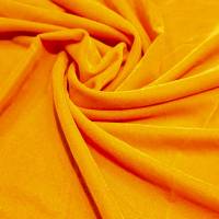 Golden Sunshine Yellow Viscose Velvet Fabric 7.45 Meter  in Surat