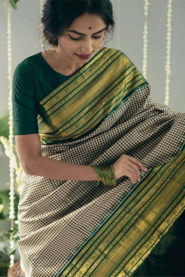 Golden Zari Banarasi Sarees Traditional Luxury Redefined Design Saree  in Surat