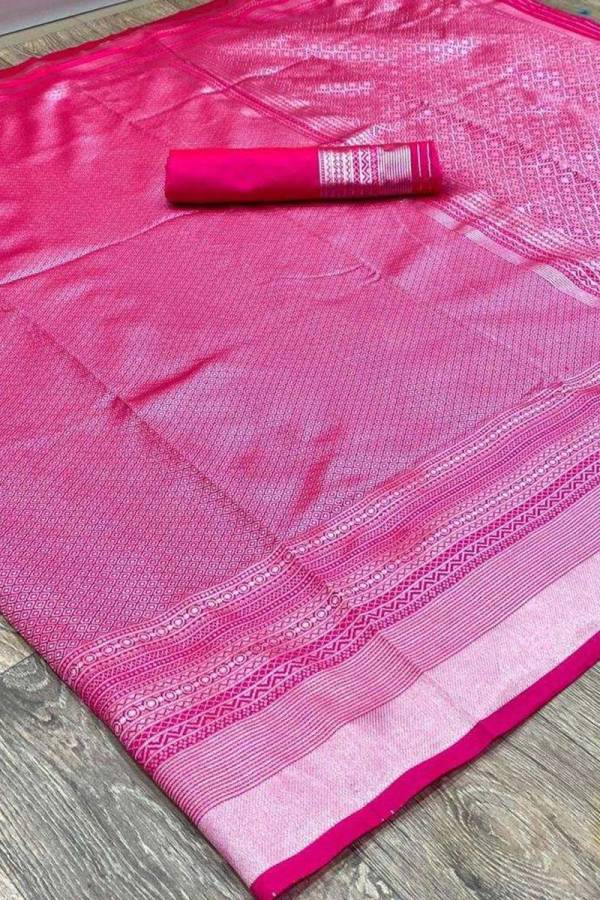 Graceful Elegance Silver Zari Weave Saree with Rich Pallu  in Surat