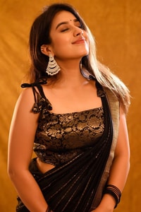 Jet Black Banarasi Soft Silk Saree with Spaced Silver Zari Lines and Shimmering Silver Border  in Surat