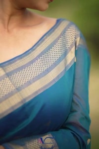Kanjivaram Style Banarasi Soft Silk Saree with Double Contrast Zari Border and Rich Pallu  in Surat video 3