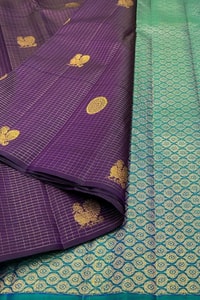 Kanjivaram-Style Banarasi Soft Silk Saree with Gold Zari Coin Buttas in Six Contrast Colourways  in Surat