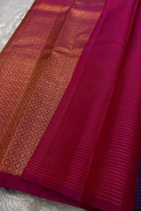 Kanjivaram-Style Banarasi Soft Silk Saree with Gold Zari Coin Buttas in Six Contrast Colourways  in Surat
