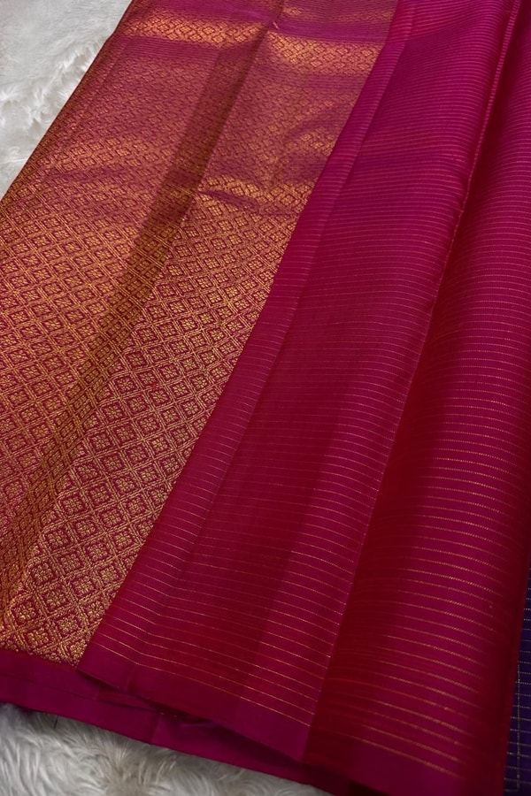 Kanjivaram-Style Banarasi Soft Silk Saree with Gold Zari Coin Buttas in Six Contrast Colourways  in Surat