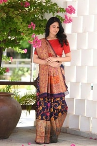 Kashmiri Weaving Banarasi Soft Silk Saree with Heavy Zari Pallu in Deep Shades  in Surat