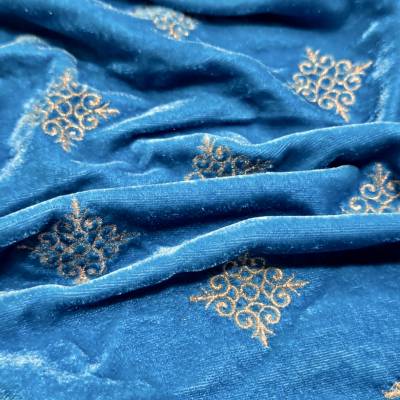 Kite Buti Cushion 12x12 Inch Sky Blue Decorative Sofa Cushion (Pack of 4) Manufacturers in Tamil Nadu