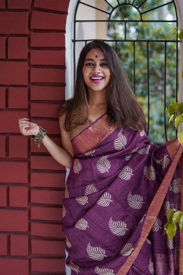 Large Zari Coin Butta Saree with Woven Zari Border in Six Rich Shades from Rust to Mustard  in Surat