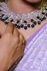 Lavender Banarasi Soft Silk Saree with All-Over Silver Zari Weave and Shimmering Pallu  in Surat video 1