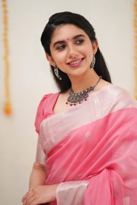 Linen-Look Soft Cotton Saree with Silver Zari Buttis and Tissue Pallu in Green, Pink and Wine  in Surat
