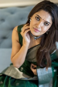 Linen-Look Soft Cotton Saree with Silver Zari Buttis and Tissue Pallu in Green, Pink and Wine  in Surat