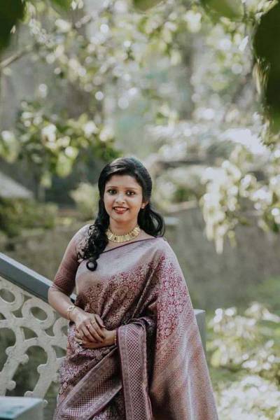 Luxurious Allovar Silver Zari Weaving on Soft Silk Allovar Silver Zari Saree in Surat