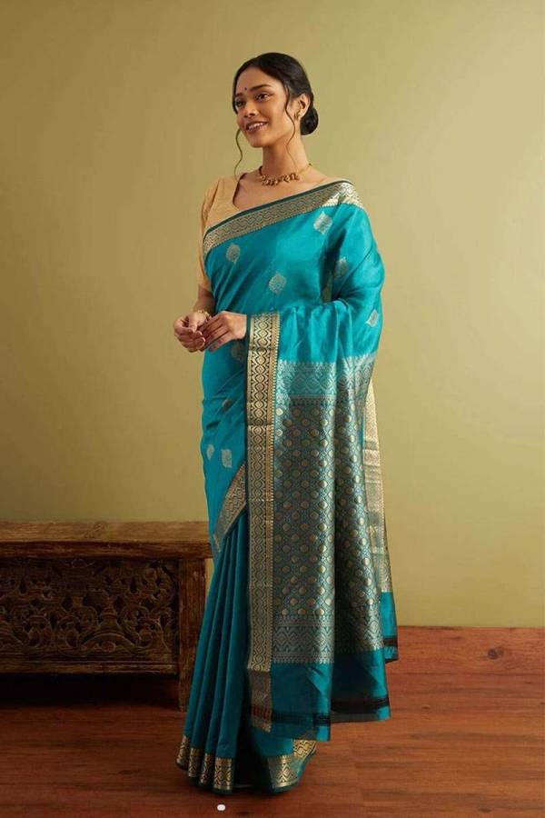 Luxurious Banarasi Soft Silk Saree for Festive Glamour  in Surat