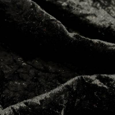 Luxury Black Marble Crush Velvet Fabric 5 Meter in Surat
