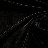 Luxury Black Plain Velvet Fabric 5.85 Meter  in Surat