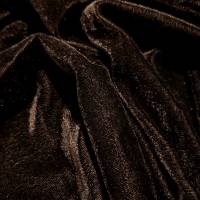 Luxury Chocolate Brown Plain Velvet Fabric 6.25 Meter  in Surat