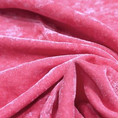 Luxury Hot Pink Viscose Velvet Fabric Manufacturers in Doom Dooma