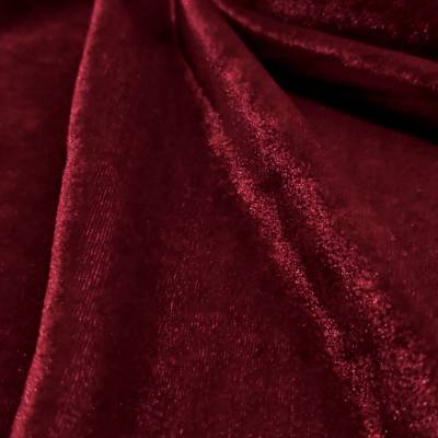 Luxury Maroon Soft Viscose Velvet Dress Fabric 7.45 Meter (6XL) in Surat