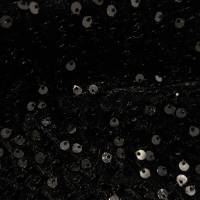 Luxury Nightfall Black Sequin Velvet Fabric 5 Meter  in Surat