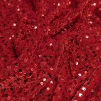 Luxury Red Velvet Sequin Fabric for Bridal & Party Wear  in Surat