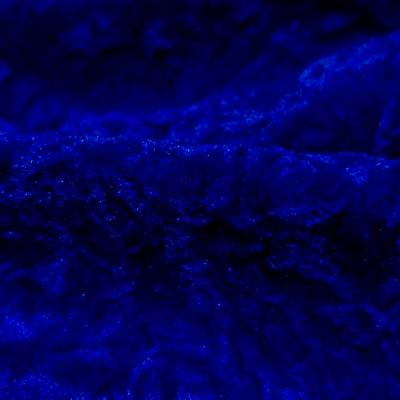 Majestic Royal Blue Crush Velvet Fabric 6.65 Meter Manufacturers in Guntur