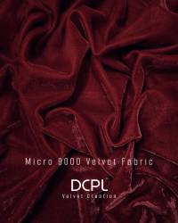 Maroon Premium 9000 GSM Single Tone Velvet Fabric for Dress, Kurti, Sofa Covers and Upholstery  in Surat