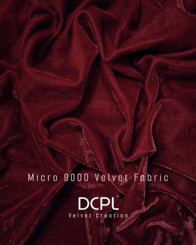 Maroon Premium 9000 GSM Single Tone Velvet Fabric for Dress, Kurti, Sofa Covers and Upholstery in Surat